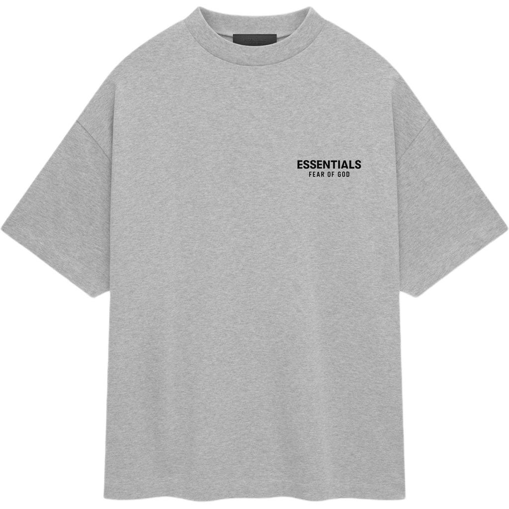 Fear of God Джерси Essentials Crewneck Tee светло-серый меланжевый мужской топ 125HO244368F
