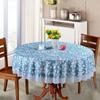 Large Round Table PVC Tablecloth Waterproof Oil Proof Scald Proof No Washing Lace Printed Pattern