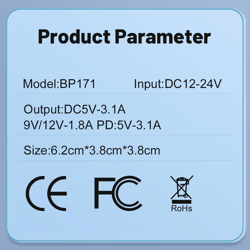 100W 5 Ports Car Charger Fast Charging PD QC3.0 USB C Car Phone Charger Type C Adapter In Car For iPhone Samsung Xiaomi