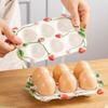 6 Slot Kitchen Seasoning Dish Stackable Egg Storage Tray Egg Storage Box  Refrigerator
