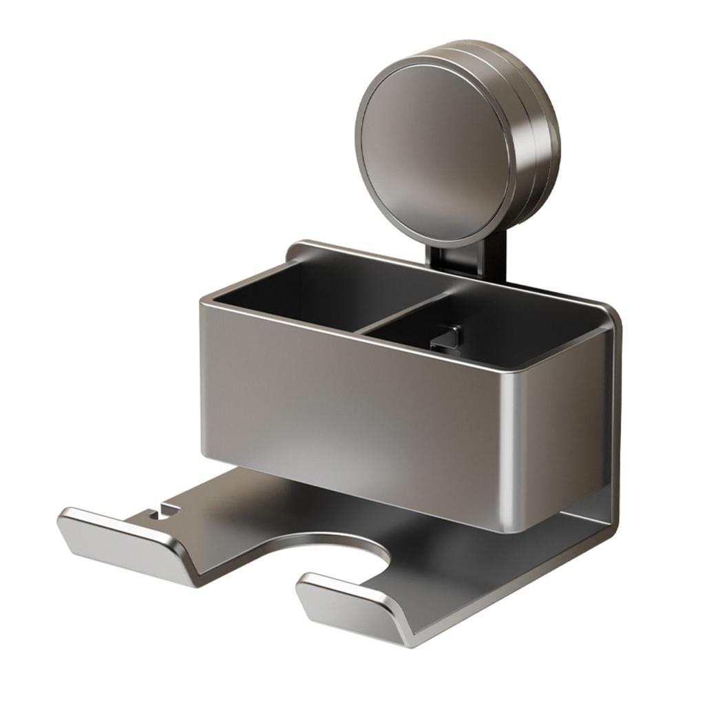 Suction Cup Hair Dryer Holder Wall No Drill Shelf Wall Mounted Hair Dryer Storage Rack Hair Blow Dryer Holder Enduring