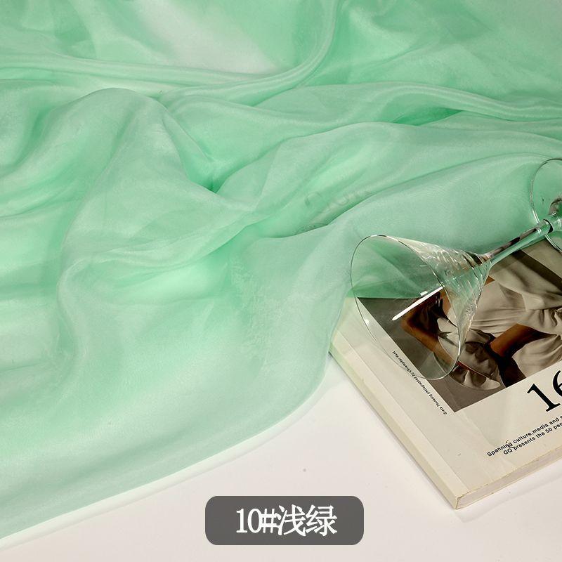 Приятная к коже ткань органза на метр для одежды, юбок, платьев, шитья своими руками, летняя полупрозрачная мягкая ткань, рукоделие, тонкая однотонная