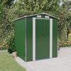 3147427 vidaXL Garden Shed Green 192x191x223 Cm Galvanized Steel