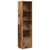 VidaXL Bibliothèque vieux bois 31x24x127 cm bois d'ingénierie, étagère à livres, support de rangement, support à livres, 860353