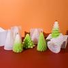 Silicone Scented Candle Molds Tower Christmas Tree Resin Plaster Mold  Party Decoration