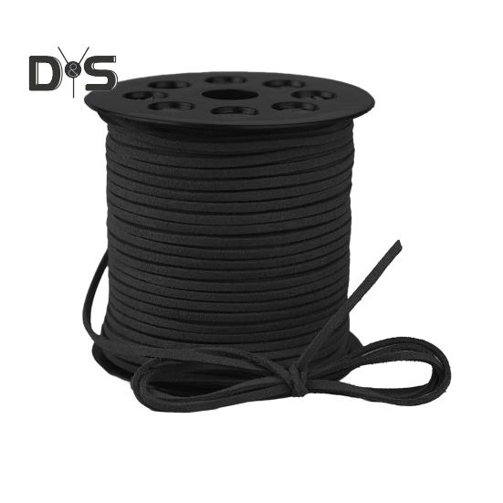 Бархатная веревка длиной 100 ярдов, шириной 3 мм, бархатный шнур для самостоятельного изготовления шнурков для обуви, изготовления ювелирных изделий, ремешка, ожерелья, браслета, плетеной веревки