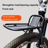 Bicycle Front Rack Aluminum Alloy Cycling Front Bracket Luggage Shelf Cargo Rack Carrier Bracket