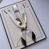 New Hundred Hundred Satin Letter Print Neckerchief 70×70 Silk Scarf Small Square Scarf High Sense of French Scarf