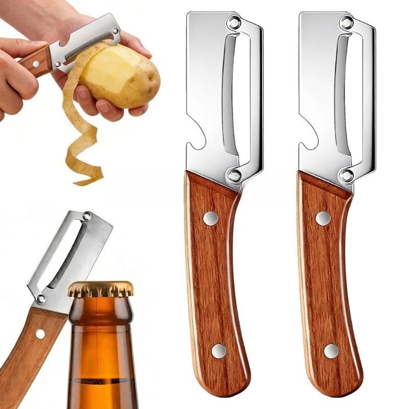 3-in-1 MultiFunction Cabbage Peeler Knife Kitchen Knife, Peeler Vegetable Cutting Knife Kitchen-Specific Fruit Peeler