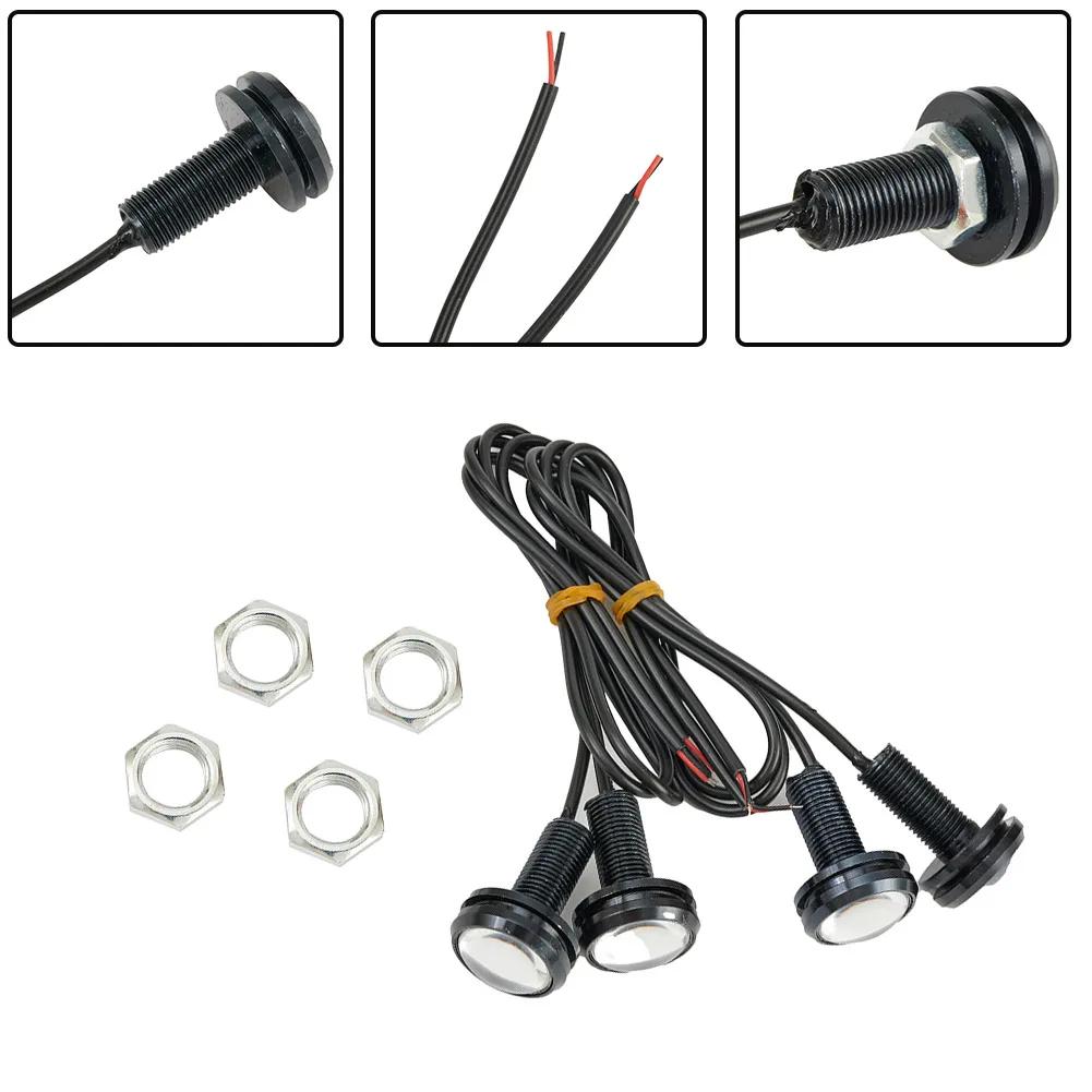 4 шт. светодиодные автомобильные дневные ходовые огни DRL 12 В 15 Вт белые лампы заднего хода для автомобилей, лампа сигнала заднего хода и парковки