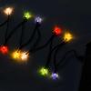 2 шт. Светодиодные рождественские огни Зарядный кабель, USB и зарядное устройство для лампочек, 50 дюймов 10 светодиодов Многоцветные В наличии для iPhone 5, 5s, 6, 6plus, 6s, 6s