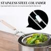 Фильтр для масла из нержавеющей стали с мелкой сеткой, длинной ручкой, фильтр-ложка, противоскользящий дуршлаг, сито, кухонные принадлежности для приготовления пищи