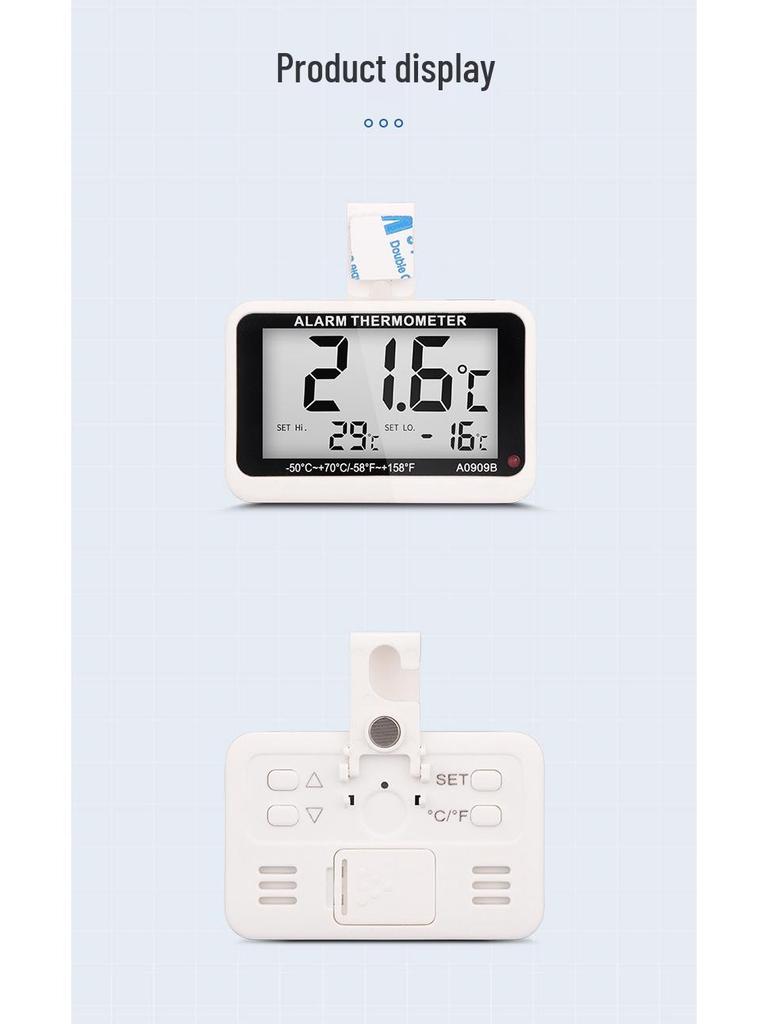 Высокоточный цифровой термометр и гигрометр для холодильников и морозильников