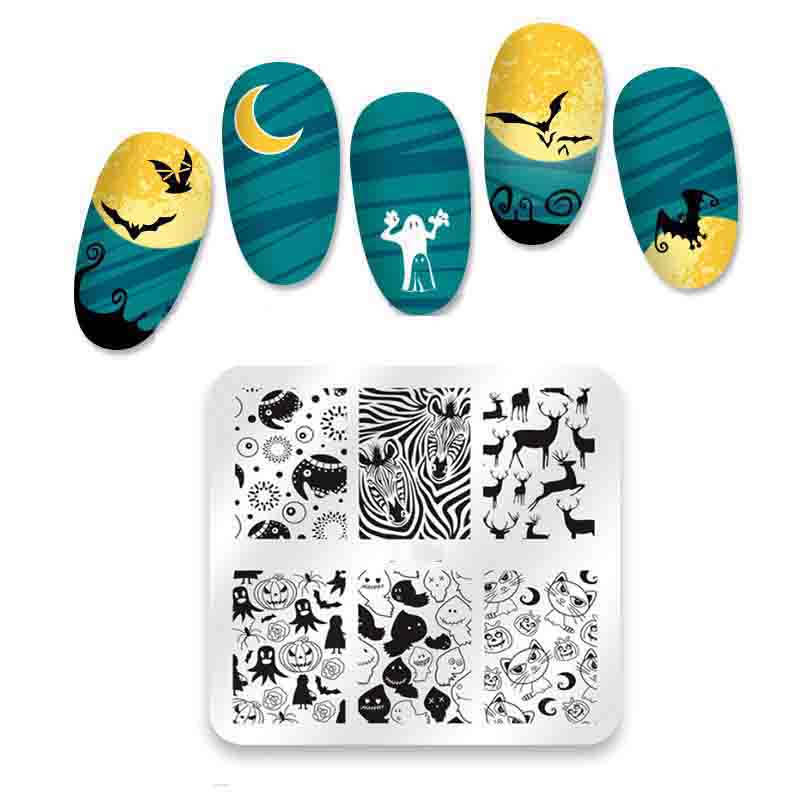 Пластины для штамповки ногтей, шаблоны для штампов, шаблоны для маникюра, пластины для штамповки ногтей, трафареты, инструменты для дизайна ногтей своими руками
