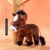 Cute Stuffed Animal Horse Plush Doll Soft 12cm Plush Horse Pendant Long Hair Long-haired Pony Keychain Gift