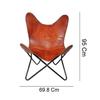 New Indian Handmade Genuine Leather Butterfly Chair For Home And Office