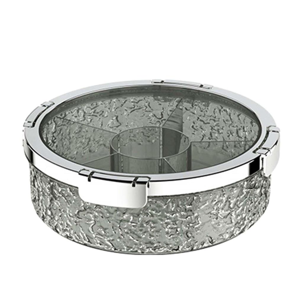 Snack Tray Candy Bowl Veggie Tray Food Storage Container Box Divided Serving Tray with Lid for Candy Cookies Fruits Nuts Dessert