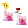 Diy Silicone  Mold Love-shaped Photo Frame Flower Arrangement Device Desktop Decoration Epoxy Resin Die (including 3 Transparent Test Tubes)