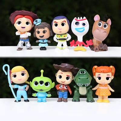 Набор из 10 фигурок персонажей мультфильма «История игрушек» от Disney: Базз Лайтер, Вуди, Джесси и другие инопланетяне. Коллекционная модель. Подарки.
