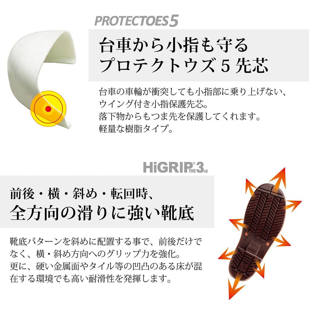 Ботинки унисекс Midori Anzen PHG1000 Super Black 27.0 см