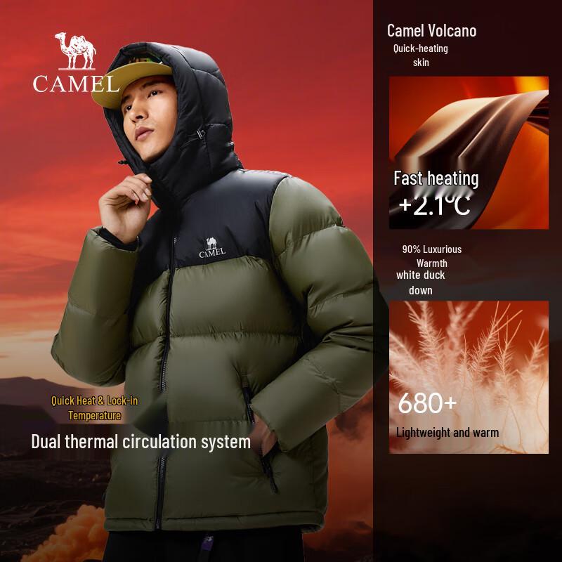 Camel Мужская зимняя пуховая куртка-пуховик Mountain 1.0