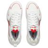 Li-Ning Удобные модные нескользящие износостойкие дышащие низкие кроссовки для бадминтона унисекс белые красные AYZU019-1