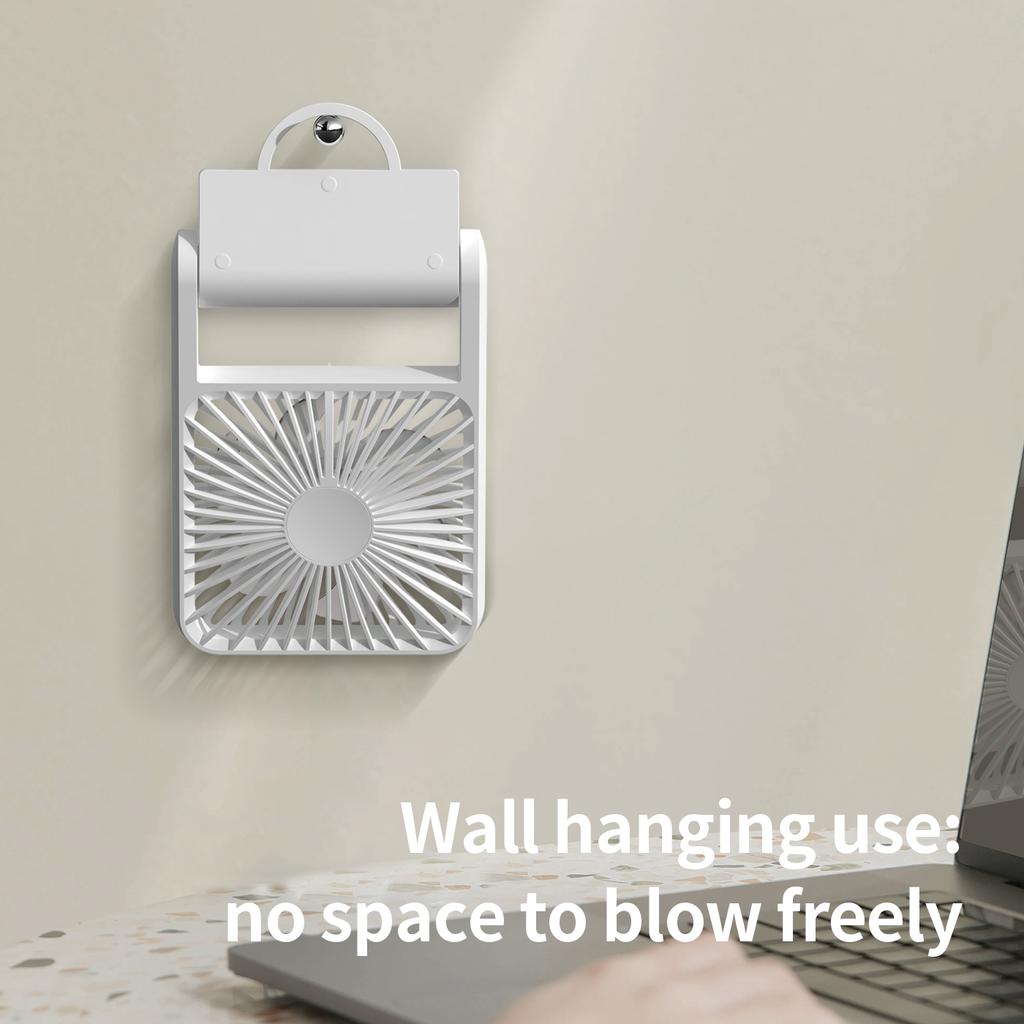 2025 Новый Уникальный Портативный Перезаряжаемый Вентилятор Регулировка Угла 360 Градусов Настенные и Настольные Вентиляторы Домашний USB Мини Настольный Зарядный Вентилятор