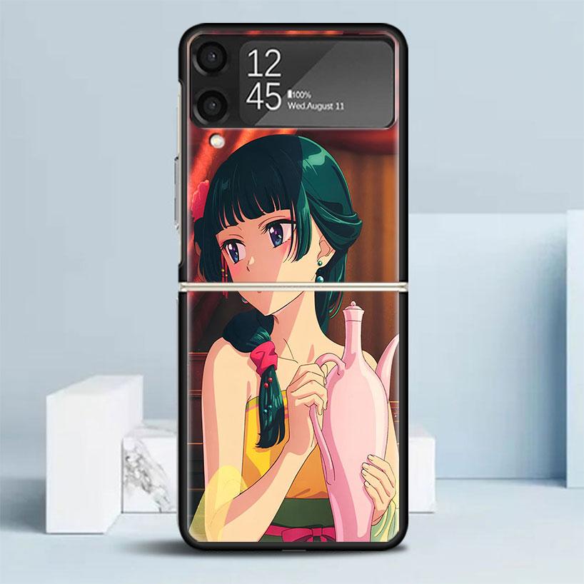 A-Apothecary D-Diaries Аниме Черная Обложка для Чехла Телефона Samsung Galaxy Z Flip 7 6 5 4 3 5G Flip7 Flip6 Flip5 Flip4 Flip3 Узор