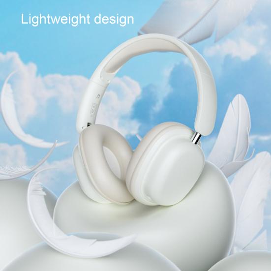 Wireless Over-ear Noise Cancelling Headphones Bluetooth-compatible 5.3 Headphones with Mic Up To 20 Hours Battery Life Gaming Running Sports