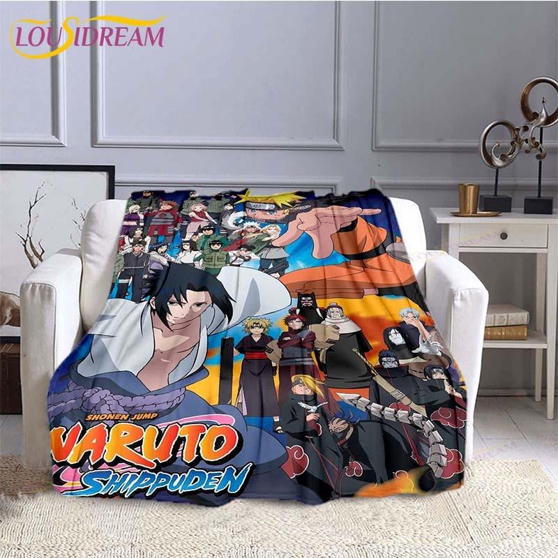 Модное одеяло Наруто, фланелевое одеяло в стиле аниме, мягкое одеяло с 3D принтом, мультяшное покрывало, диван, дорожное детское одеяло для кемпинга