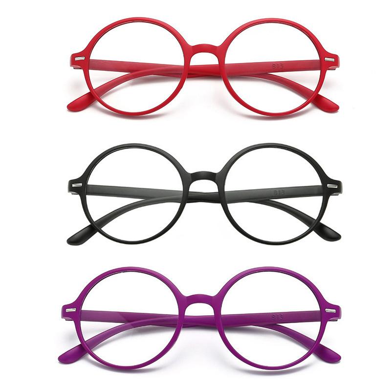 Retro Round Reading Glasses Blue Light Red Blue Purple Colorful Frame Glasses Presbyopic Eyeglasses Women +1.0 +1.5
