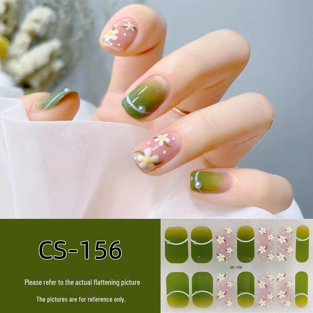 Водостойкие долговечные 3D-гелевые наклейки для ногтей без запекания — съемные и носимые дизайны для всех ногтей для женщин