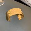 Нерегулярный сгиб широкий браслет-манжета металлический регулируемый браслет для женщин роскошные минималистичные браслеты ювелирные изделия аксессуары подарки
