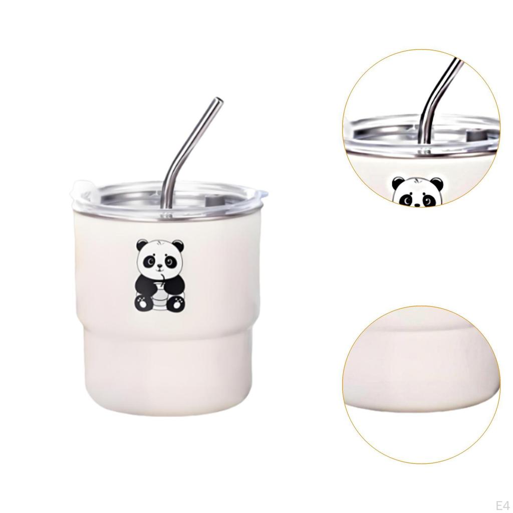 Stainless Steel Tumbler 450ml Reusable Mug Drinking Bottle for Activities Hiking Playground
