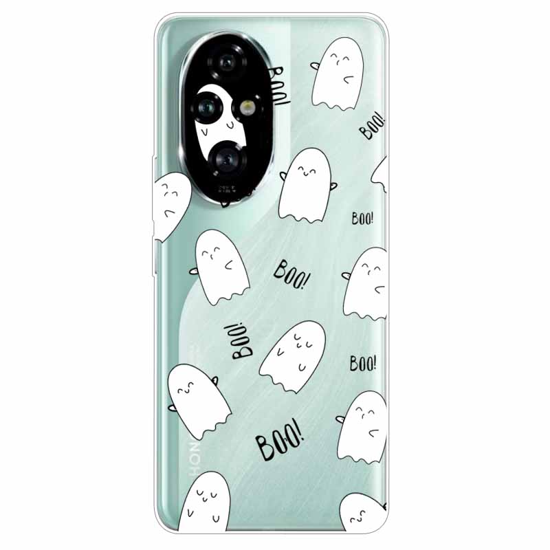 For Honor 200 / 200 Lite / 200 Pro Case Clear Soft TPU Lovely Silicone Back Cases for Honor 200 Pro Transparent Cat Bumpers