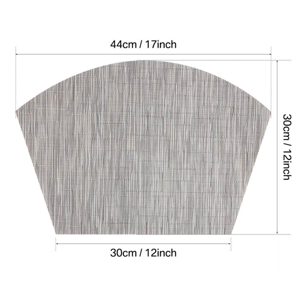 Набор из 4 круглых подставок под стол, моющиеся клиновидные коврики для кухонного стола, термостойкие круглые подставки под кухонные приборы