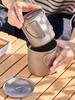 Легкая складная титановая кружка для кемпинга - Портативная уличная чашка для чая и кофе
