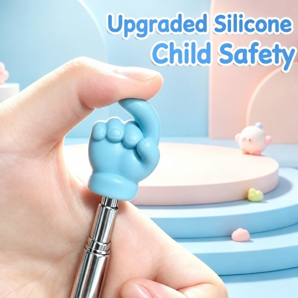 Silicone Reading Pointer Retractable Classroom Pointer Practical Reading Guide Stick Kids