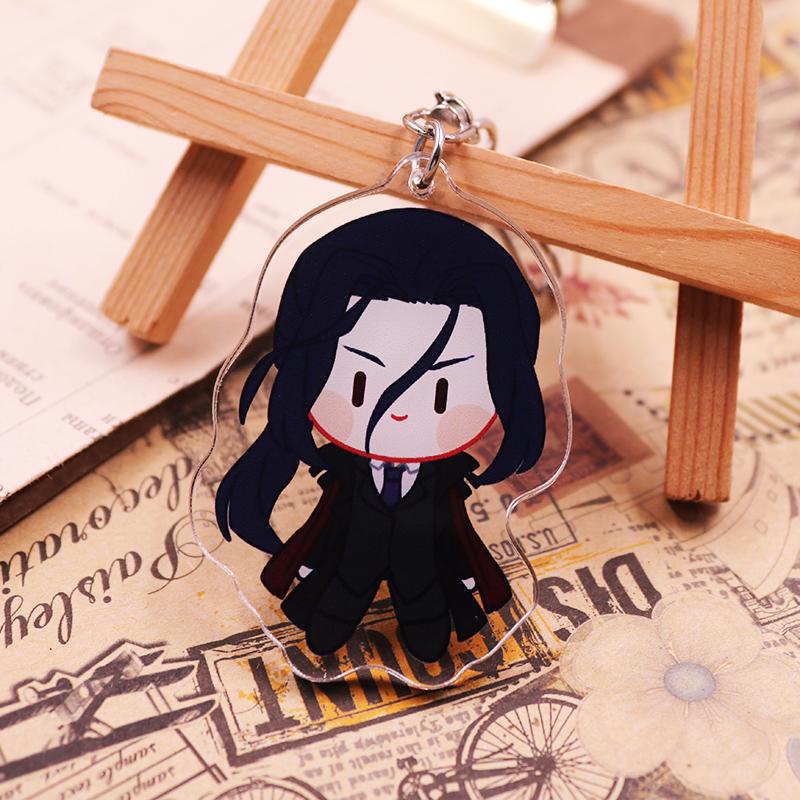 Брелок Bungo Stray Dogs Игрушки Версия Q Накадзима Ацуси Йосано Акико Куникида Доппо Мори Огай Пластиковый Брелок Подарок Игрушка