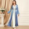 Middle East Dubai New Evening Dress Set Cross Border Foreign Trade Muslim Women's Robe Two Piece Dress Set