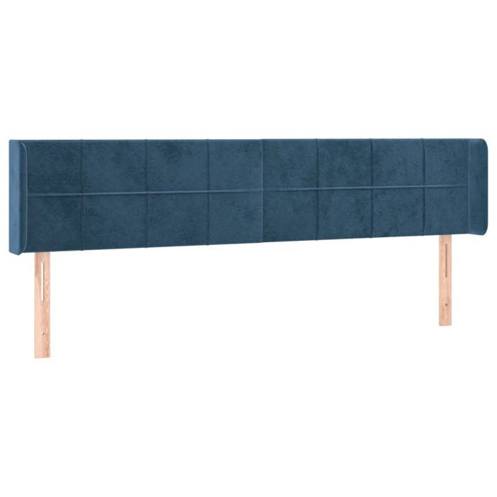 VidaXL LED Headboard Bedroom Furniture Double Bed Accessory Head of Bed Frame Interior Dark Blue 3123294
