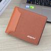 Men's Short Wallets Artificial Leather Tri-fold Wallet Vintage Design Card Holder Money Bags Purse