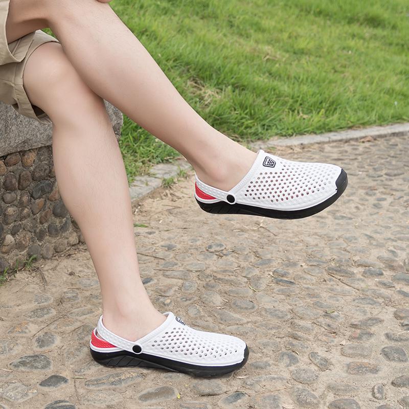 Унисекс летние садовые сабо сандалии легкие дышащие пляжные уличные тапочки для мужчин женщин 36-45