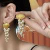 Серьги-кисточки с ракушками в стиле приморского курорта Модные серьги легкой роскоши для женщин