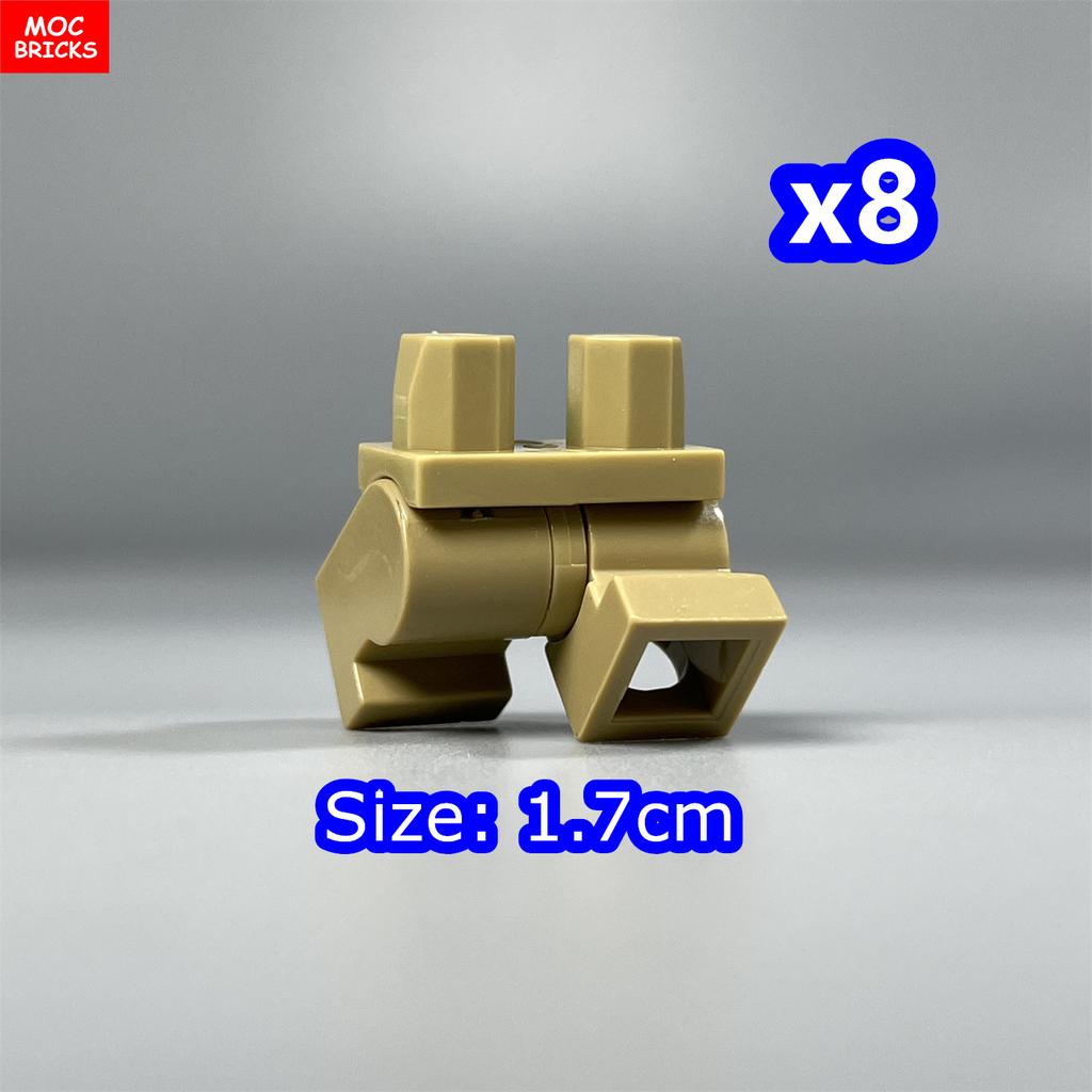 8 шт. Кубики MOC 17 мм Брюки Подвижные Короткие Ноги 970 см00 Часть Тела Одежда Модель Фигурка Сборка Строительные Блоки Игрушки Подарки