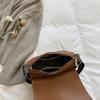 Fashion Shoulder Strap Bag New Square Bag Texture PU Simple Women's Shoulder Retro Wide Shoulder Strap Handbags