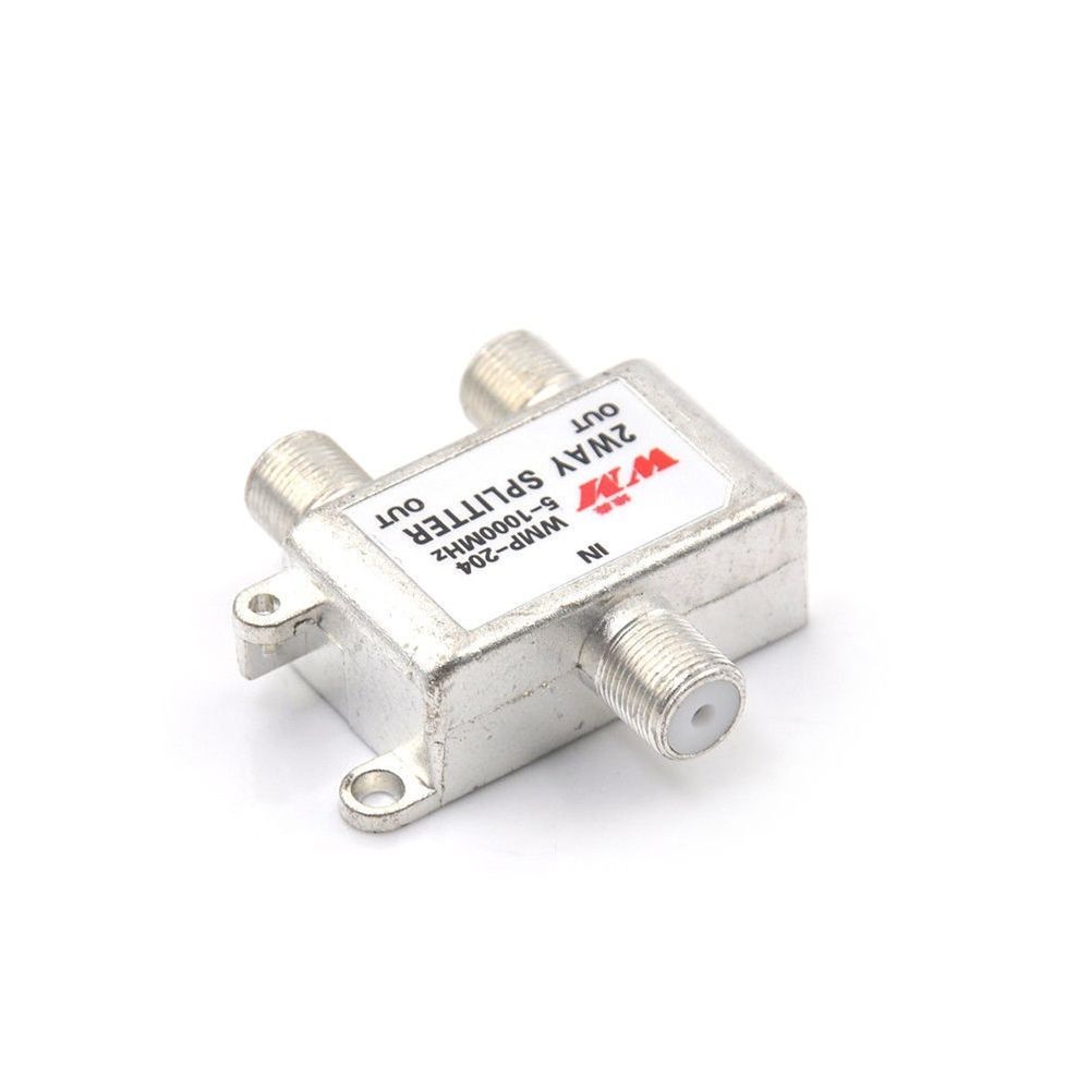 MHz Video Equipment 2 Way Coaxial Cable Splitter Signal Split Satellite TV Receivers TV Antenna