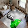 Goalkeeper Green Jersey Floor Mat Design for Game Room Hallway Study room Entryway Anti-slip Rug Anime Office Decor Perfect Gift for Friends & Family