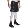 Under Armour Zone Pro 7 дюймов сетчатые цветные блоки модные универсальные дышащие спортивные шорты мужские шорты черные 1387089-001