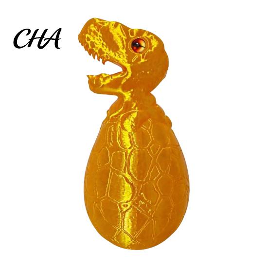 Dinosaur Stress Relief Toy 3D Printed Egg Toy, Articulated Tyrannosaurus Fidget for Desk Decor Relief, Desktop Ornament Home Office Collectible Model